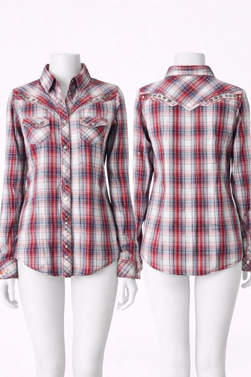 Ariat Tops - Ariat Women’s Plaid Western Shirt Small Pearl Snap Rodeo Cowgirl festival